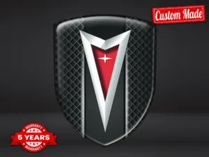 Pontiac Etiqueta Impermeable Pro Máximo Duradero Estilo Moderno